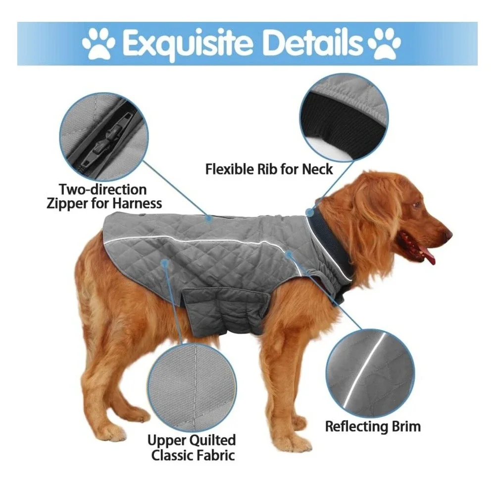 EMUST Winter Dog‎ Jackets, Medium, Grey